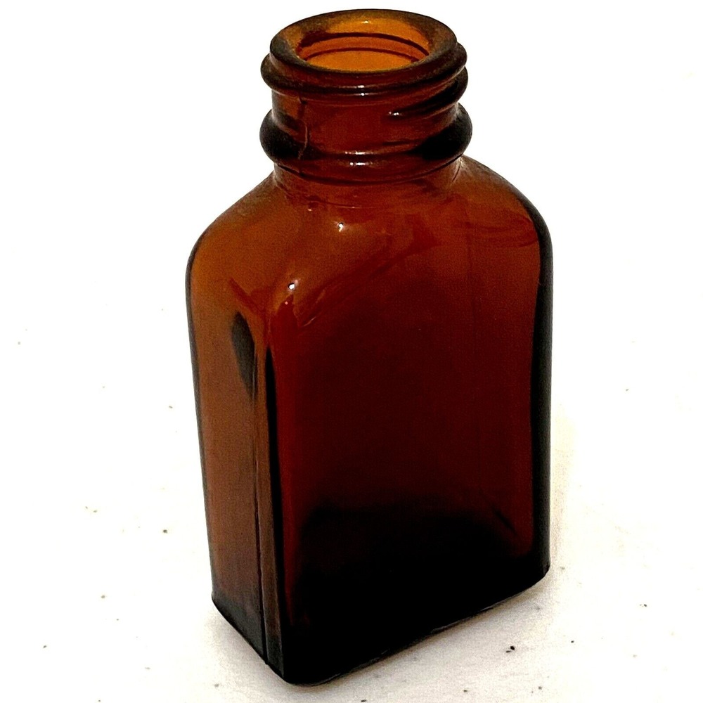 Vintage Mini Brown‎ Purple Glass Jars Bottles Lot of 5 Home Decor DIY Crafting - Picture 5 of 6